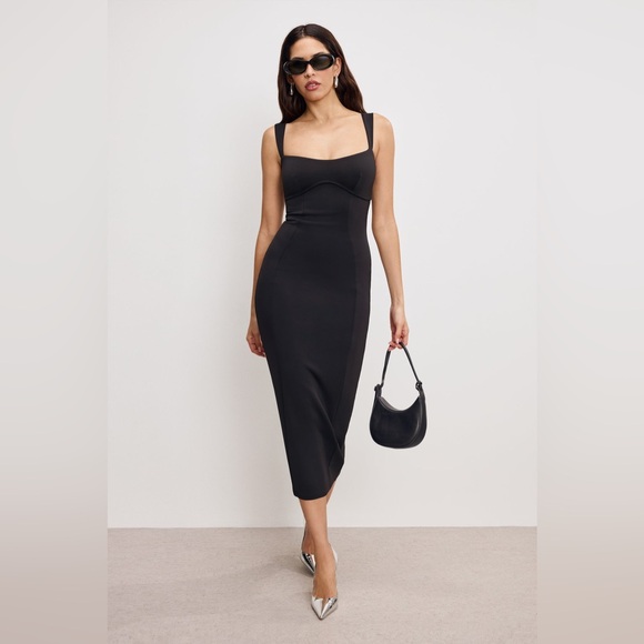 Good American Dresses & Skirts - Good American Sculpting Sweetheart Midi Dress NWT X Small MSRP $149